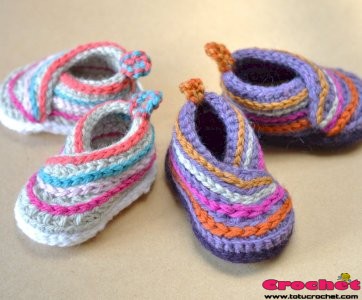 Crochet Pattern Baby Kimono Slippers Photo Tutorial - English Only - Instructions for Baby Booties