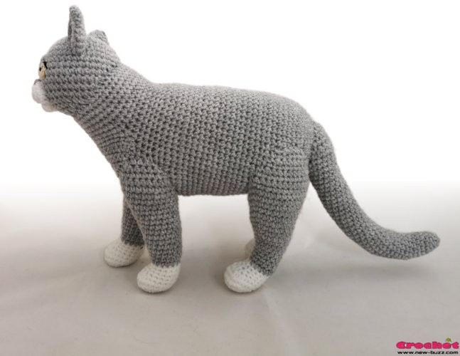 realistic cat - crochet pattern